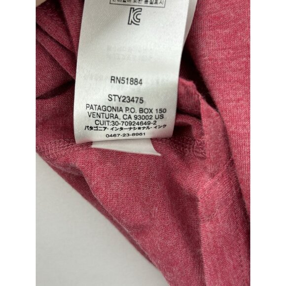 NWT! Patagonia Women’s Large Short Sleeve Nine Trails Shirt Craft Pink - Picture 9 of 14